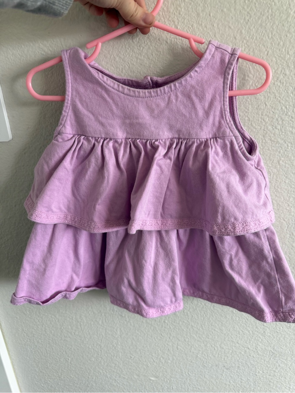 Janie and Jack 4T Girls' Lavender Layered Tank Top